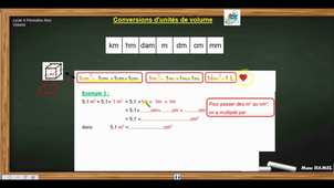 cycle 4 CONVERTIR unités de volume