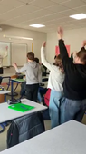 Le cours de sport Mathias et toute la classe