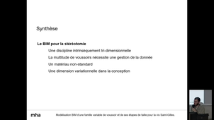 Modélisation BIM d'une famille variable de voussoir et de ses étapes de taille pour la vis Saint-Gilles.mp4