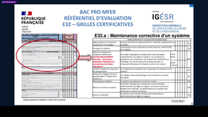 Rénovation des BAC PRO de la filière énergétique, les 3 nouveaux BAC PRO ICCER, MEE et MFER   Règlement d'examen MFER