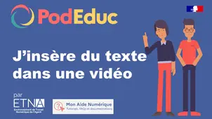 J’insère du texte dans une vidéo