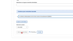 Contribuer une home de mini-site