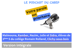 Un voyage scolaire qui devient une aventure humaine: le témoignage de Julie, Kamber, Maïmouna, Nazim et Sidra