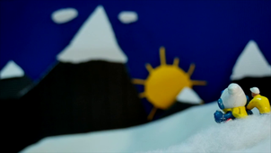 Bonhomme bleu et Maillot jaune