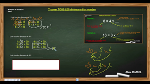 MULTIPLES DIVISEURS - Faire des listes