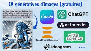 Tuto IA - IA génératives d'images (gratuites), Intelligence Artificielle pour créer des images