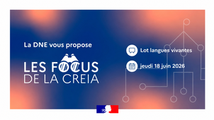 Les Focus de la CREIA (webinaire) : P2IA Cycle 3 - Lot langues vivantes - YLANG