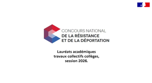 CNRD 2026 - Productions des élèves lauréats dans la catégorie collège