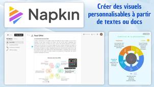 Tuto IA - Napkin (créer des visuels personnalisables à partir de textes ou de docs : schémas...)