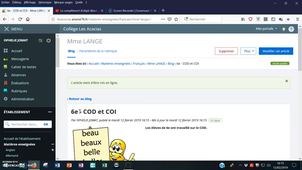Publier un article sur l'ENT (tutoriel professeurs)
