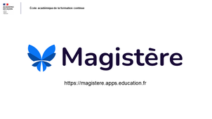 Présentation Magistère