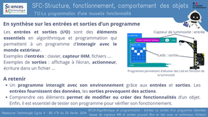 SFC3i-Algorithmique et programmation : entrées ou sorties d'un programme