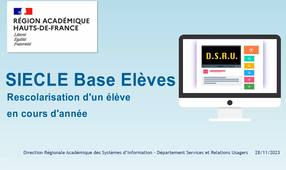 Re-scolarisation d'un élève