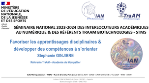 2024 - TraAM Académie de Montpellier - SemNat Biotechnologies-STMS