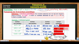 PUISSANCES exposant positif