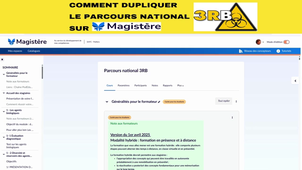 Duplication du parcours national 3RB sur Magistère 2