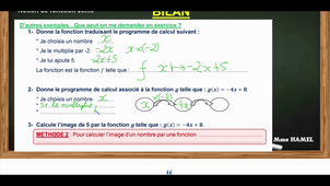FONCTIONS et programme de calcul