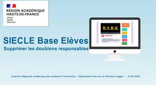Supprimer les doublons responsables