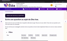 Tuto - Comment écrire une question dans l'activité test étudiant