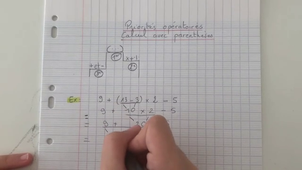 Mener un calcul avec des parenthèses