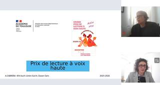Prix de lecture à voix haute 2025-2026