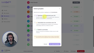 AudioProf Tuto - 3. Menu 