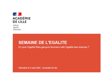 Semaine de l'égalité - Mars 2026