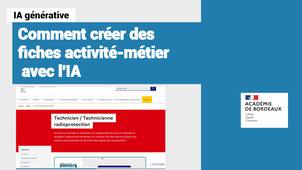 Comment créer des fiches activité-métier avec l'IA