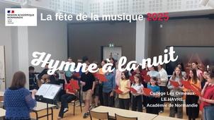 Collège les Ormeaux - Le Havre - hymne à la nuit