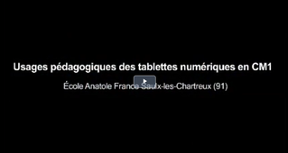 Usage des tablettes numériques à l'école élémentaire