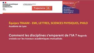 Comment les disciplines s’emparent de l’IA ? Regards croisés sur les travaux académiques mutualisés