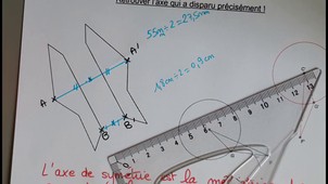 TRANSFORMATIONS- Symetrie axiale  (Axes)