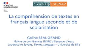 La compréhension des textes en français langue seconde et de scolarisation-Céline Beaugrand.mp4