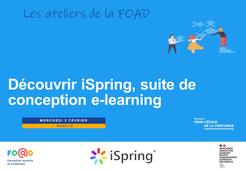 Découvrir iSpring, suite de conception e-learning