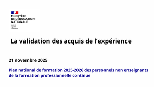 La validation des acquis de l’expérience