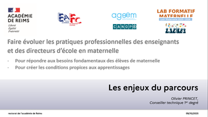 Lab Maternelle Acad. Reims - Enjeux du parcours de formation 2025/2026