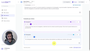 AudioProf Tuto - 5. Evaluer un devoir