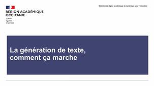 Fonctionnement des IA génératives de texte