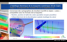 De la maquette de Cigéo au jumeau numérique pour la surveillance : exemple d'application sur la thermique d'un ouvrage – EduBIM 2021