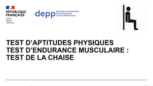 25XQP6 - Test d’endurance musculaire : test de la chaise