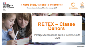 RETEX - Classe Dehors 06 mars 2024