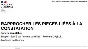 RAPPROCHER LES PIECES LIEES A LA CONSTATATION - COMPTABLE