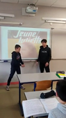Lucas et Luccio apprendre et  jouer une partie du scenario du film