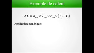 E2-2 : variation d'énergie interne