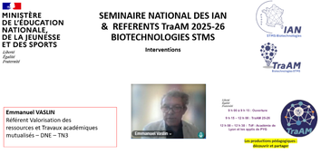 DNE TN3 - Emmanuel Vaslin - TraAM - Séminaire National 2026