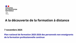 A la découverte de la formation à distance