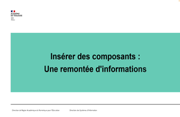 Drupal 10 - Contenu - Remontée d'informations