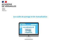 Les webinaires de m@gistère - Des outils de partage et de mutualisation