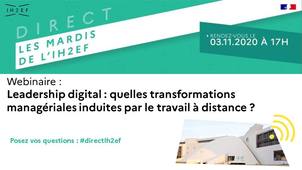 Les mardis de l'IH2EF : le leadership digital