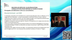 Séminaire IA du 23 avril 2025 - Académie d'Amiens Intervention de M. Jean